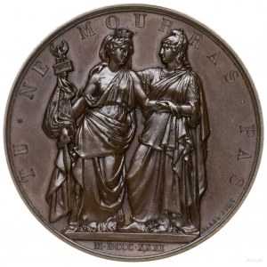 medal Bohaterskiej Polsce, 1831, projektu Jean Jacques ...