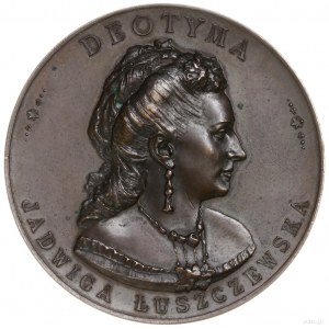 medal z Jadwigą Łuszczewską ps. literacki Deotyma, 1897...