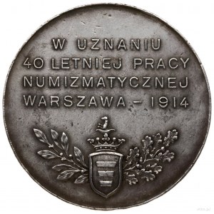 medal na 40. lecie pracy numizmatycznej Stanisława Kosi...