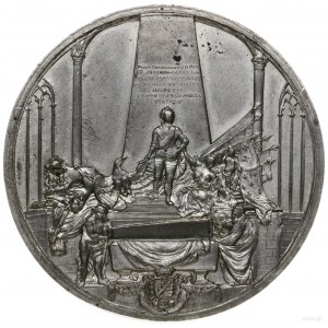 medal, 1750, sygnowany D KAM FE; Aw: Popiersie w zbroi,...