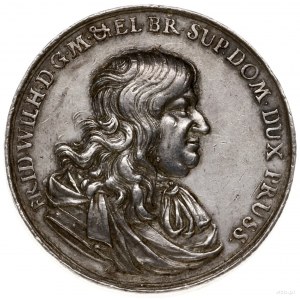 medal autorstwa Jana Höhna; Aw: Popiersie władcy w praw...