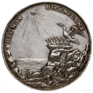 medal autorstwa Jana Höhna; Aw: Popiersie władcy w praw...