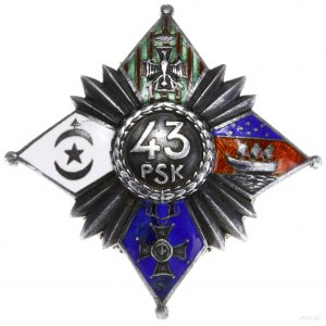 oficerska odznaka pamiątkowa 43. Pułku Strzelców Legion...