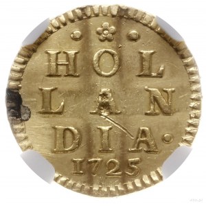 1 stuiver w złocie (o wartości 1/2 dukata), 1725; Aw: U...