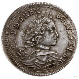 odbitka dukata pośmiertnego w srebrze, 1713, mennica Be...
