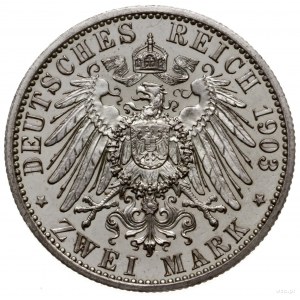2 marki 1903 A, mennica Berlin; Moneta wybita z okazji ...