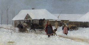 Antoni Piotrowski, PRZED KARCZMĄ, 1886