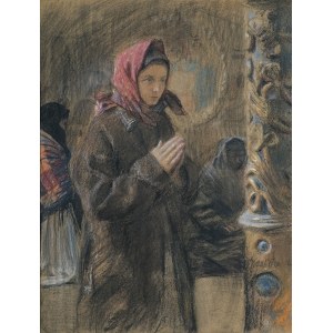 Teodor Axentowicz, PRAYER, ca. 1914