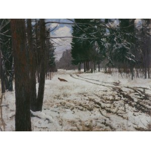 Mikhail Gorstkin Vygotsky, Winter Landscape with a Fox