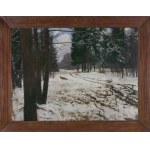 Mikhail Gorstkin Vygotsky, Winter Landscape with a Fox