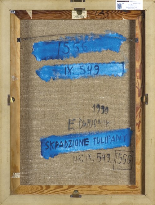 Edward Dwurnik, SKRADZIONE TULIPANY, 1990
