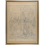 Jozef MEHOFFER (1869-1946), Die Himmelfahrt der Jungfrau Maria - ein polychromer Entwurf für die Kapelle des Heiligen Johannes des Täufers (Boners) in der Marienkirche in Krakau (um 1931)