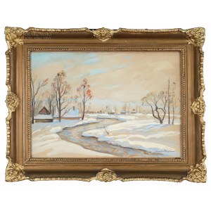Mieczyslaw FILIPKIEWICZ (1891-1951), Winter Landscape with a Stream.