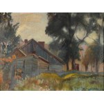 Henryk SZCZYGLIŃSKI (1881-1944), Landscape with buildings.