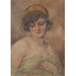 Kasper ŻELECHOWSKI (1863-1942), Bildnis einer Frau in einem Seidenband (1926)