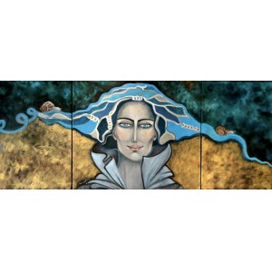 Krystyna Ruminkiewicz, Taka jedna na wyścig ślimaków (triptych), 2023