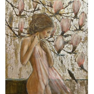 Monika Krzakiewicz, Akt mit Magnolien