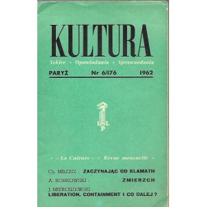 KULTURA PARIS č. 6/176 1962 MIŁOSZ GOMBROWICZ