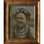 Salomon Meisner[Maisner, Mejzner], Mädchen mit einer Girlande aus Feldblumen
