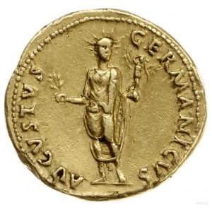 aureus, 64-65, mennica Rzym; Aw: Głowa cesarza w wieńcu...