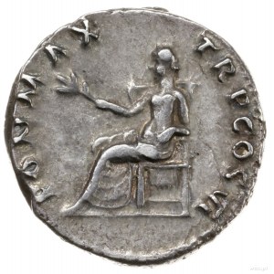 denar, 75, mennica Rzym; Aw: Głowa cesarza w wieńcu lau...