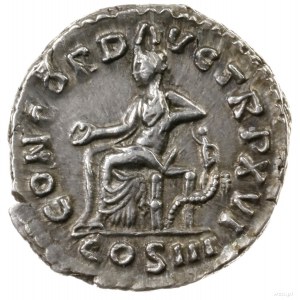 denar, 161-162, mennica Rzym; Aw: Popiersie cesarza (be...