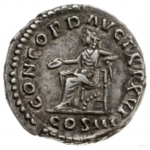 denar, 161-162, mennica Rzym; Aw: Popiersie cesarza w w...