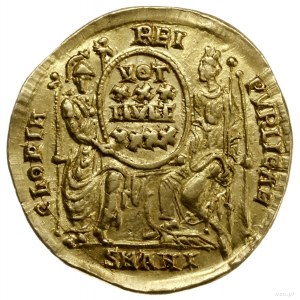 solidus, 355-361, mennica Antiochia; Aw: Popiersie cesa...