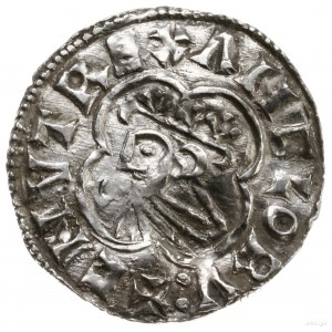 denar typu quatrefoil, 1018-1024, Norwich, mincerz Thur...