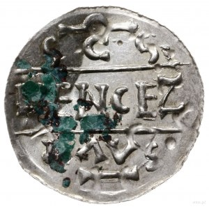 denar, przed 1034, mennica Praga; Aw: Kaplica ze spicza...
