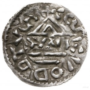 denar, 995-1002, mincerz Vaz; Aw: Krzyż grecki, w kątac...