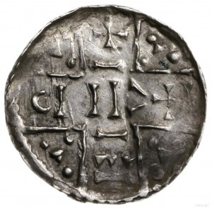 denar, 1018-1023, mincerz Ag; Aw: Dwunitkowy krzyż wewn...