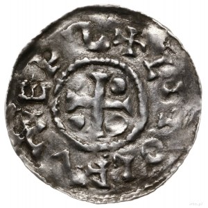 denar, 989-996, mincerz Vilja; Aw: Krzyż grecki, w trze...