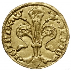 goldgulden, 1342-1353, mennica Buda; Aw: Lilia, +LODOV-...