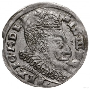 trojak 1596, Wilno; większa głowa króla, data 15 - 96 r...