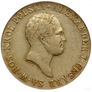 50 złotych 1819, Warszawa; bardzo rzadka odmiana bez ob...