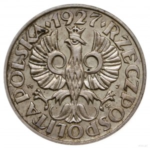 2 grosze 1927, Warszawa; jak moneta obiegowa, ale w sre...