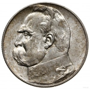 5 złotych 1936, Warszawa; Józef Piłsudski; Parchimowicz...