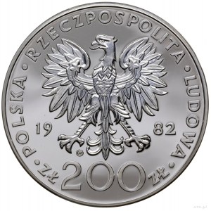 200 złotych 1982, mennica w Szwajcarii; Jan Paweł II; P...