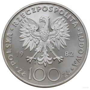 100 złotych 1982, mennica w Szwajcarii; Jan Paweł II; P...