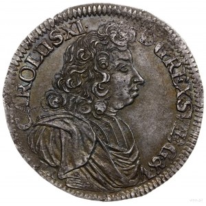 2/3 talara (gulden) 1690, Szczecin; odmiana napisu CARO...