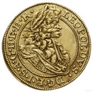 dukat 1694 MMW, Wrocław; Aw: Popiersie cesarza w prawo ...