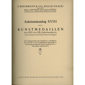 Albert Riechmann & Co., Auktions-Katalog XVIII - Kunstm...