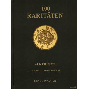 Hess-Divo AG, Auktion 278 100 Raritäten; Zürich, 20 kwi...
