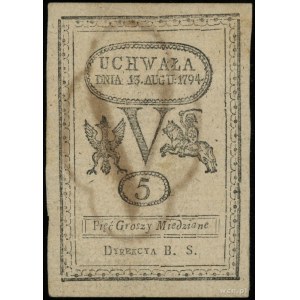 5 groszy miedziane 13.08.1794; Lucow 38 (R1), Miłczak A...