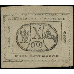 10 groszy miedziane 13.08.1794; Lucow 40 (R1), Miłczak ...
