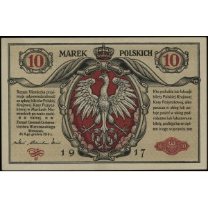 10 marek polskich 9.12.1916, Generał, biletów, seria A ...