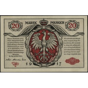20 marek polskich 9.12.1916, jenerał, Biletów, seria A ...