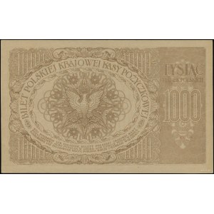 1.000 marek polskich 17.05.1919, seria H 818891; znak w...