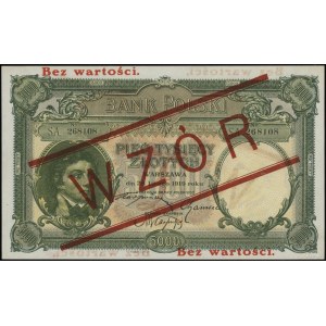 5.000 złotych 28.02.1919, seria A, numeracja 268108, cz...